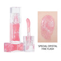 Velmora Crystal Glow Lip Oil - Ultra-Hydrating High-Shine Gloss with Fine Shimmer Finish